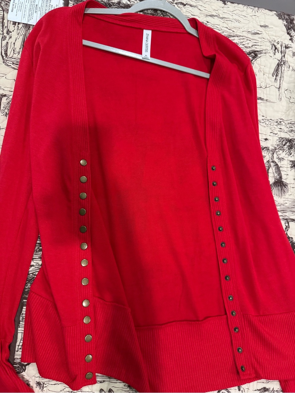 Zenana Outfitters Bright Red Knit Top